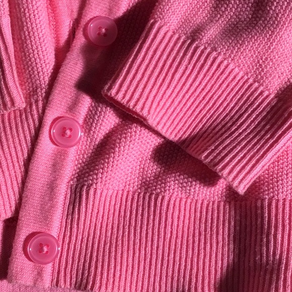 Merona button down cardigan bubble gum pink S - Picture 4 of 5